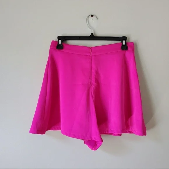 DO+BE | Bright Fuchsia Pink High Waist Shorts NWOT | M - Picture 2 of 5